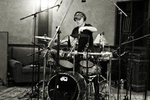 aaron clift experiment recording session drums