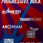 aaron clift experiment concert poster at scoot inn