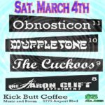 kick butt coffee concert poster